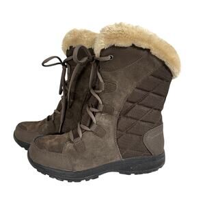 Columbia Ice Maiden II Women's Suede Waterproof Snow Boots Size 7